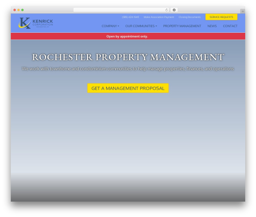 webSURGE Bootstrap top WordPress theme - kenrickfirst.com