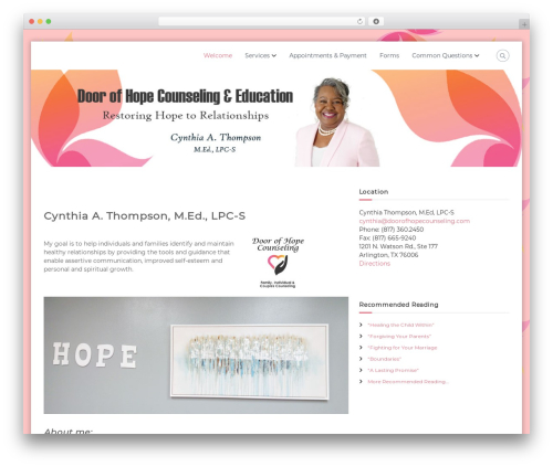 WordPress theme Flash - doorofhopecounseling.com