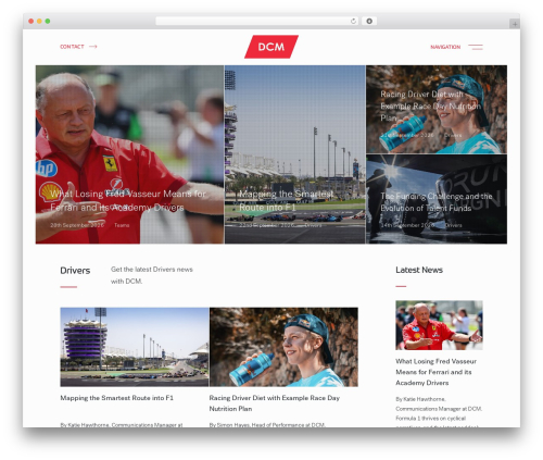 WordPress theme dcm - driverclubmanagement.com/news