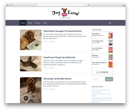 WordPress theme FirmaSite Base - dogearedtails.com