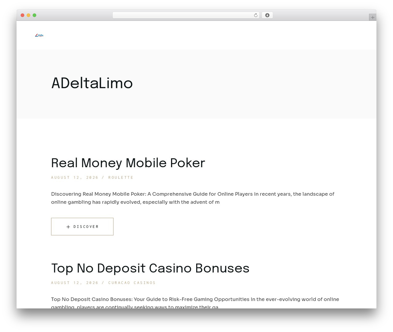 WordPress theme LuxeDrive - adeltalimousines.com