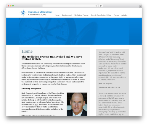 WordPress theme Social - douglasmediation.com