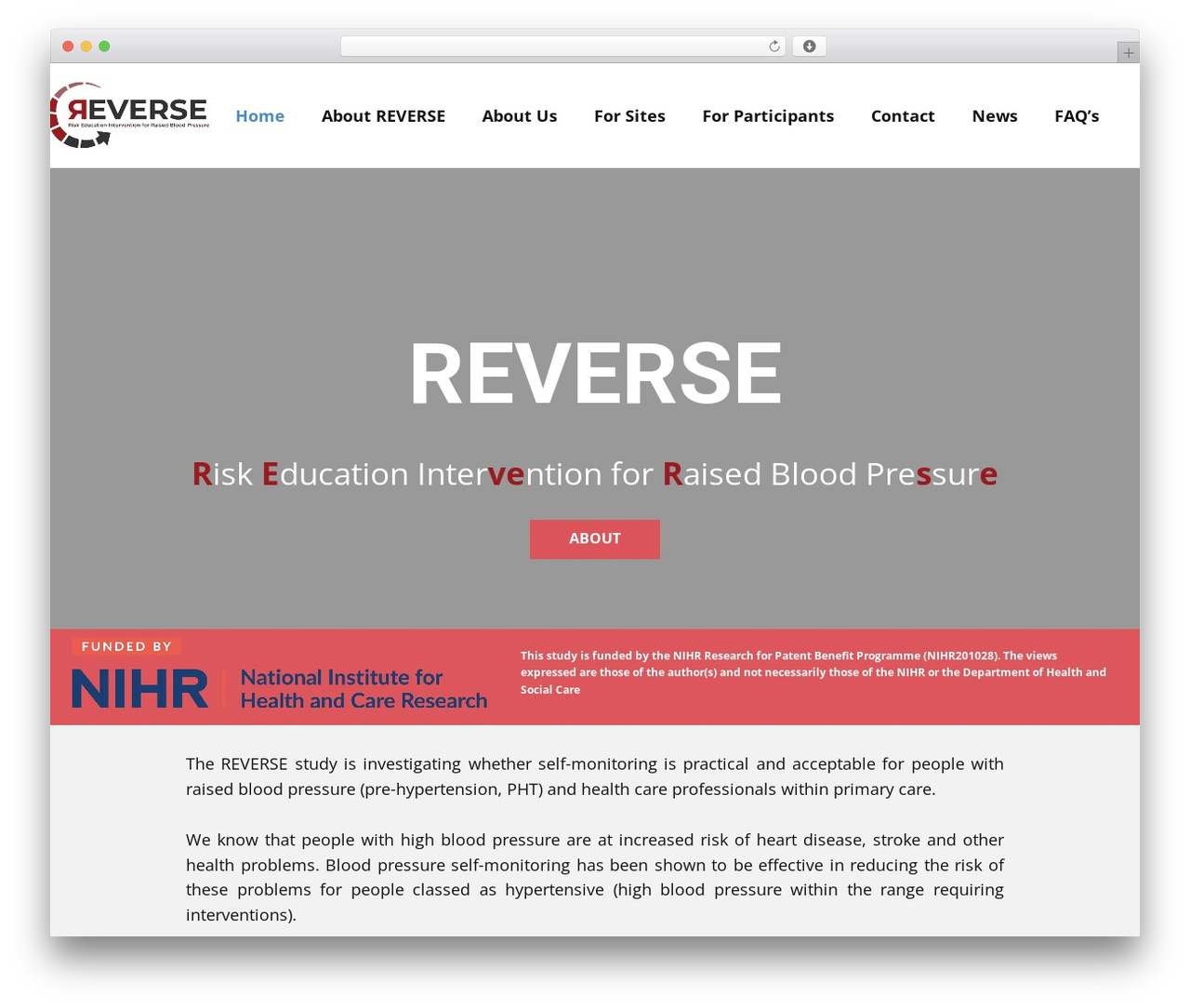 WordPress website theme reverse - reversestudy.co.uk