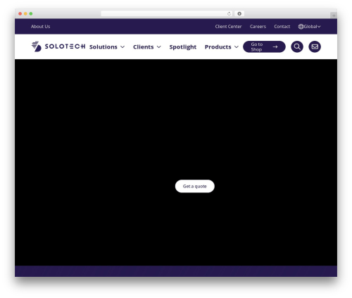 WordPress website theme Solotech - solotech.com