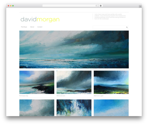 WP theme Architekt Theme - davidmorganart.com
