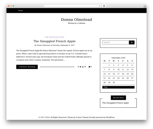 Writee theme WordPress - donnaolmstead.com