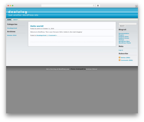 Andreas09 premium WordPress theme - dealzlog.com
