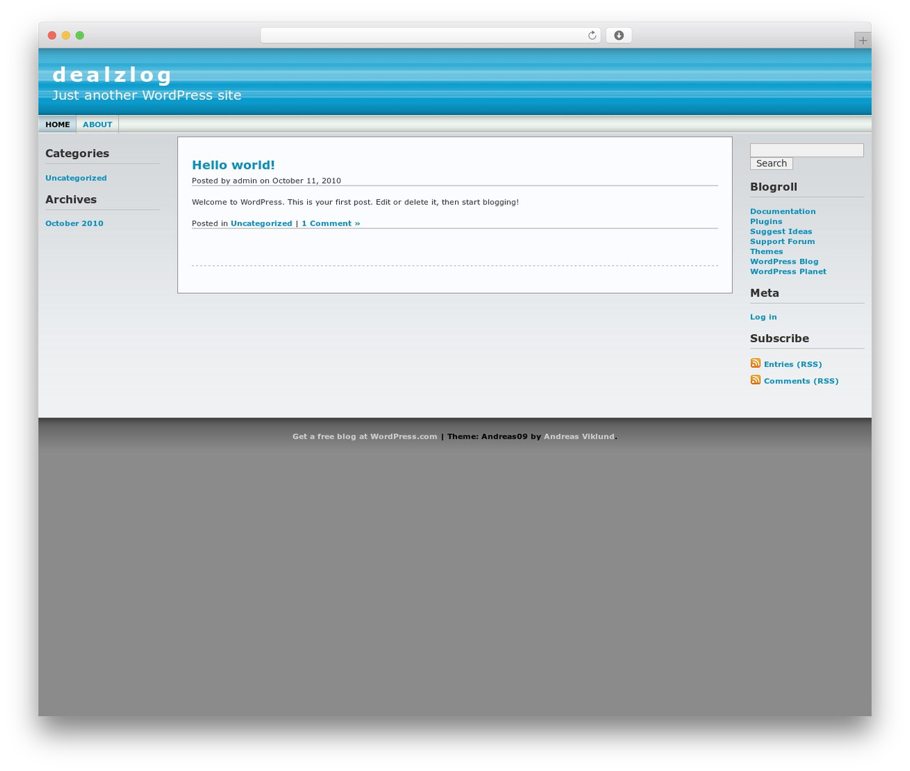 Andreas09 premium WordPress theme - dealzlog.com