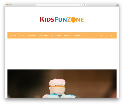 Baxel WordPress theme design - kidsfunzone.nl