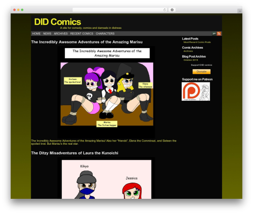 Best WordPress theme ComicPress - didcomics.com