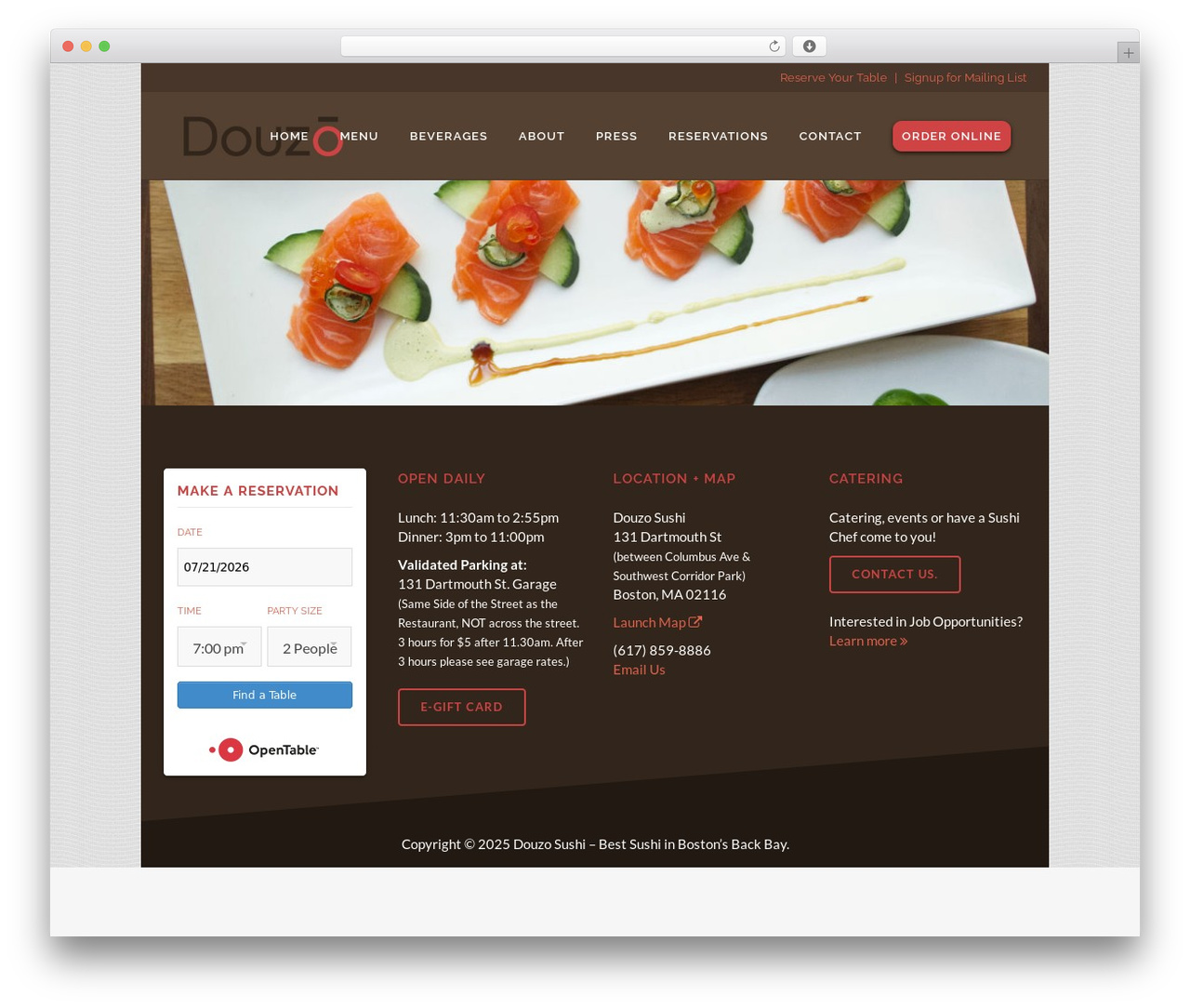 Bridge WordPress restaurant theme - douzosushi.com Bridge WordPress restaurant theme - douzosushi.com