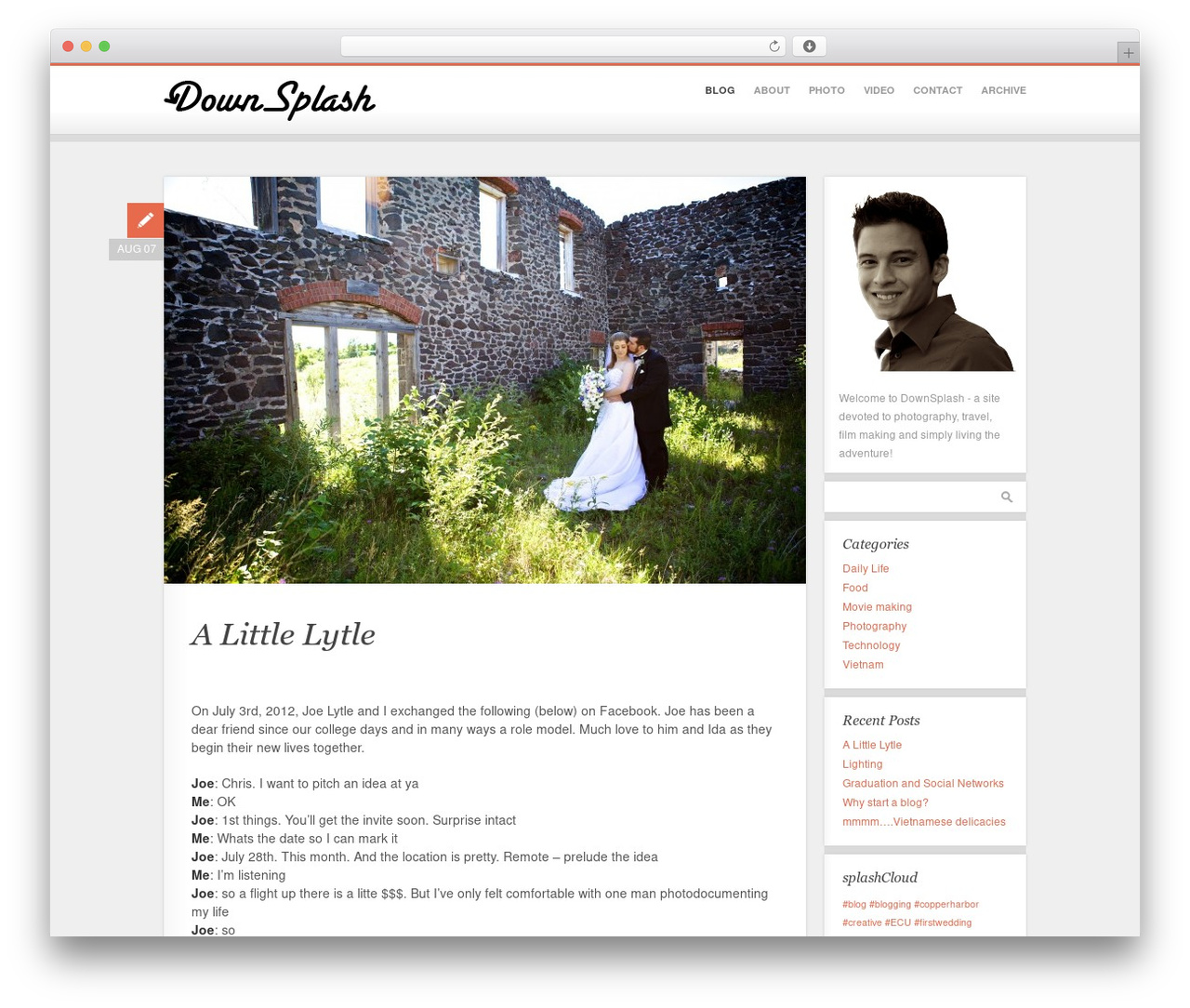 Chris Vo WordPress theme - downsplash.com Chris Vo WordPress theme - downsplash.com