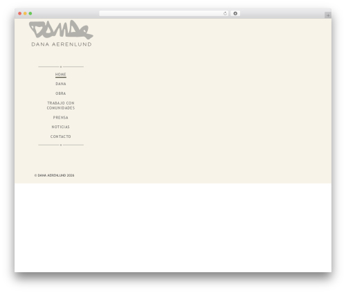 Dana theme WordPress - danaaerenlund.com