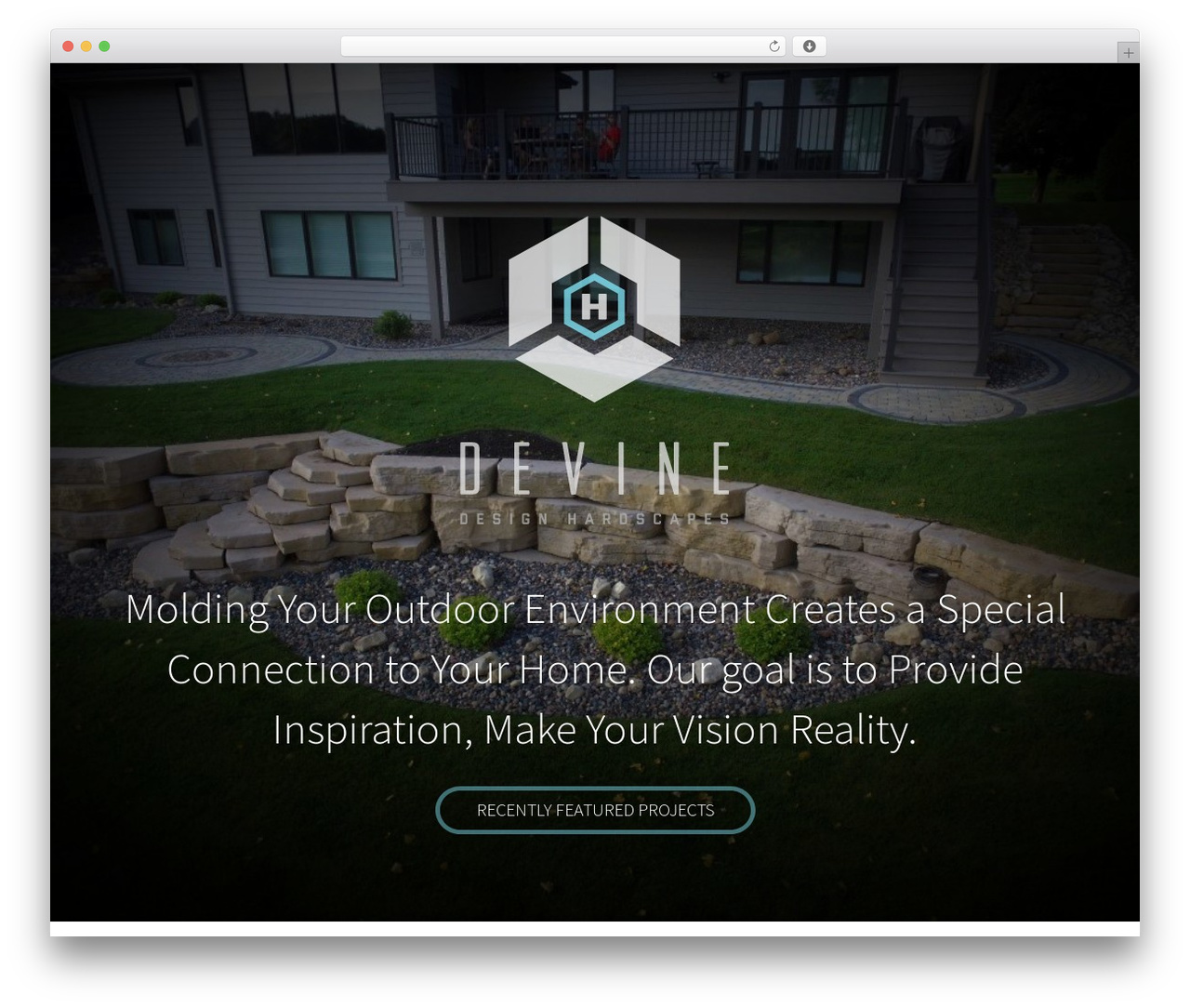 devine garden WordPress theme - devinehardscapes.com
