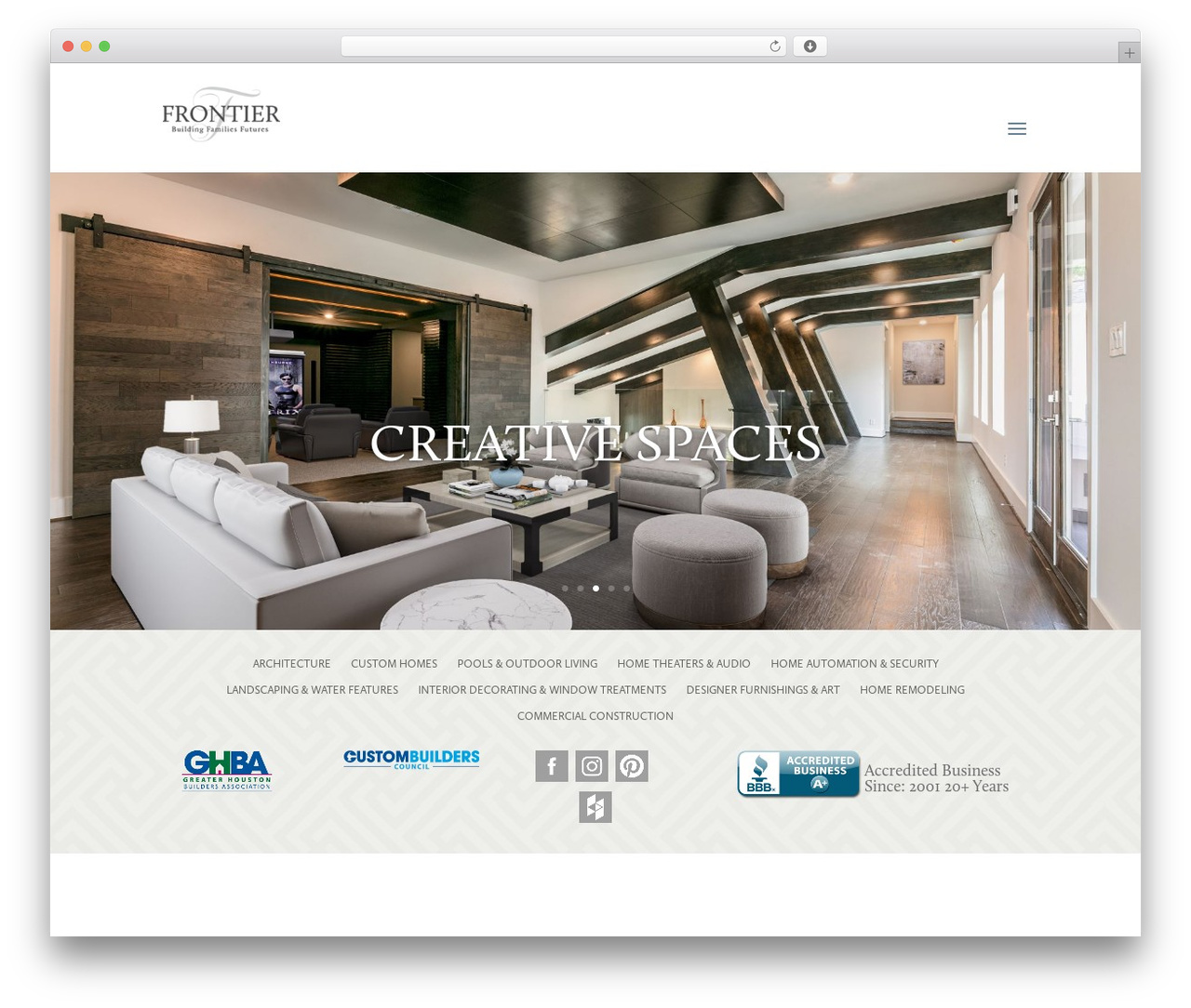 Divi WordPress theme design - frontierdecorating.com