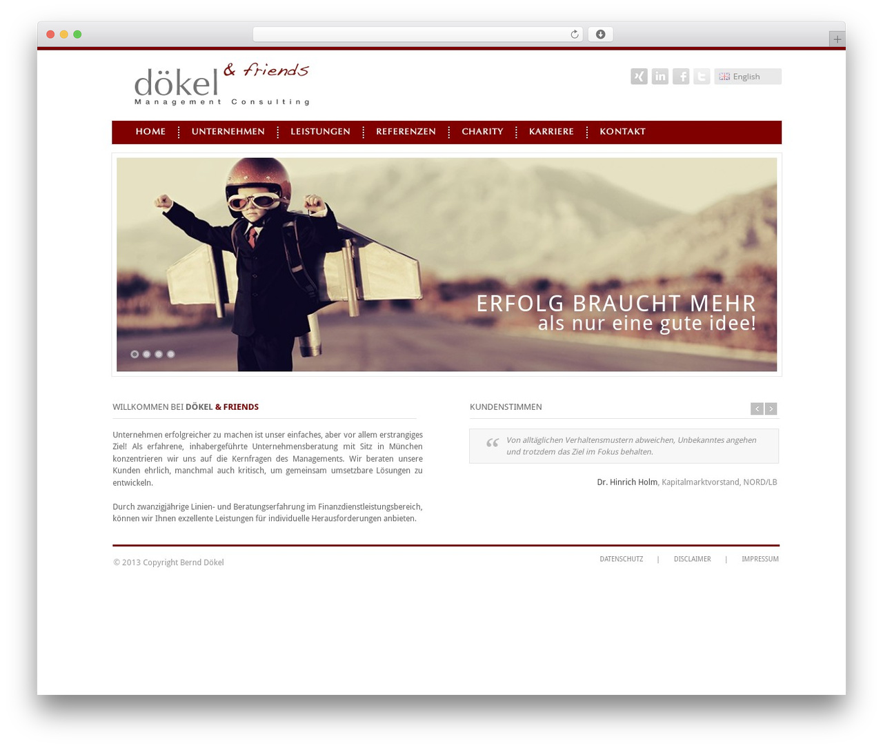 Doekel WordPress website theme - doekel.com