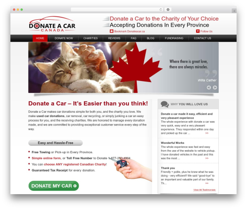 Donate WordPress theme - donateacarcanada.ca