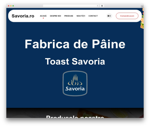 Eatsy WordPress theme - savoria.ro