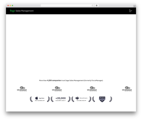 Forcemanager top WordPress theme - forcemanager.com