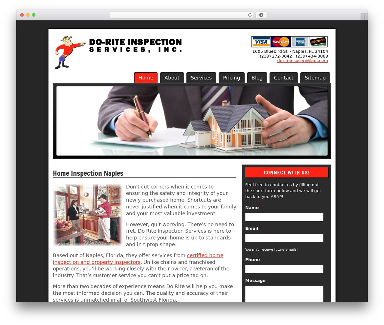 Headway Base WordPress theme - doriteinspections.com