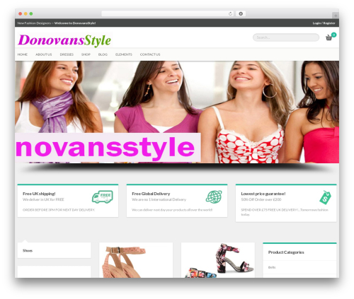 La Boutique WordPress theme - donovansstyle.com