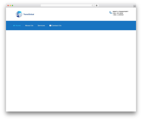logistics theme WordPress - tgforwarding.com