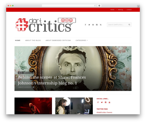Maddux WordPress theme - dartcritics.com