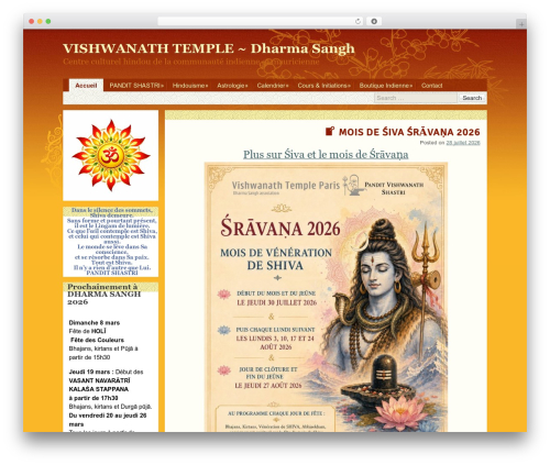 oriental WordPress theme design - dharmasangh.fr