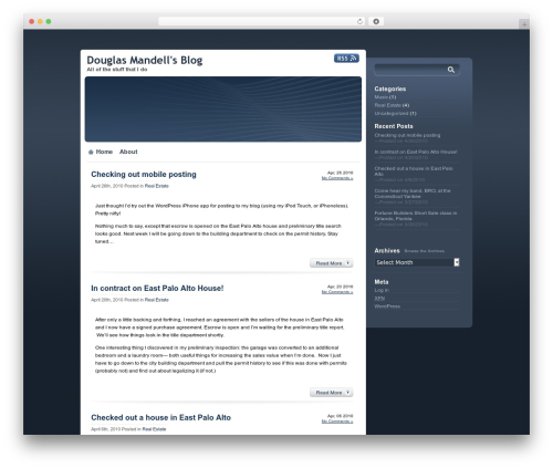 proSlate WordPress theme design - douglasmandell.com