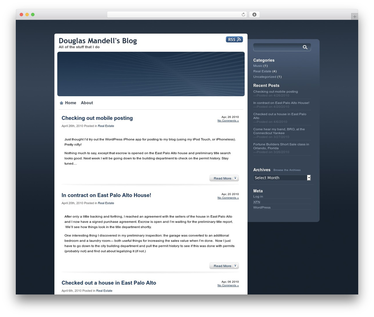 proSlate WordPress theme design - douglasmandell.com proSlate WordPress theme design - douglasmandell.com