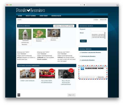 Responsive WordPress Themes WordPress theme - doodlebreeders.net