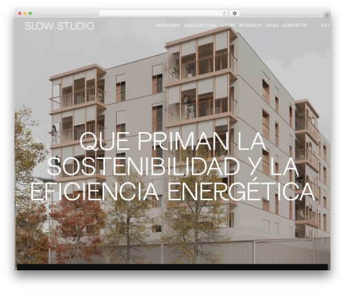 SlowStudio theme WordPress - www.slowstudio.es