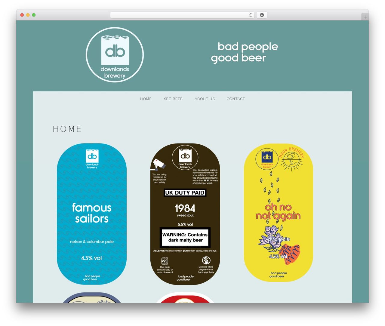 Snaps WP theme - downlandsbrewery.com