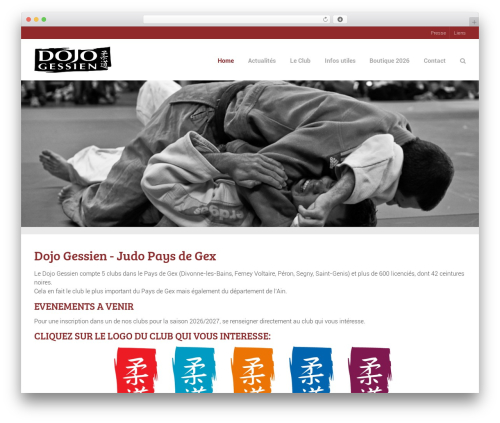 Sport top WordPress theme - dojogessien.fr