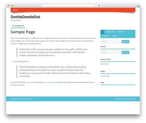 Theme WordPress MesoColumn - dottledeetle.com Theme WordPress MesoColumn - dottledeetle.com