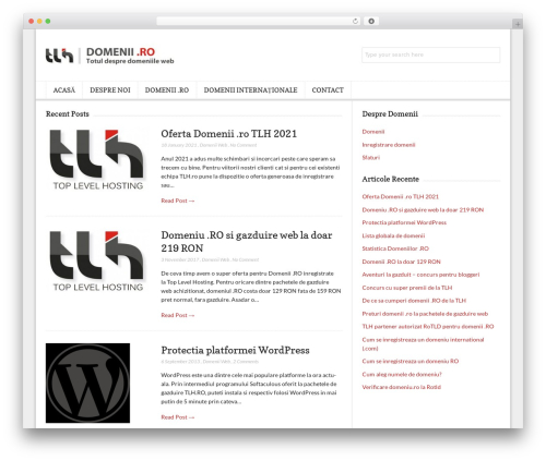 Theme WordPress Lightly - domeniiro.ro