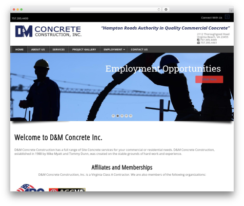Toolset Starter theme WordPress - dmconcrete.net