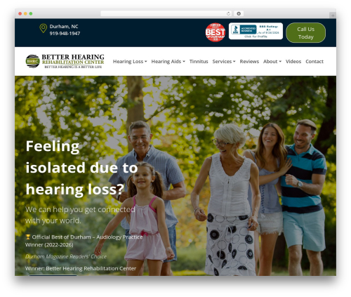 UnderStrap BUILDER WordPress ecommerce theme - betterhearingdurham.com