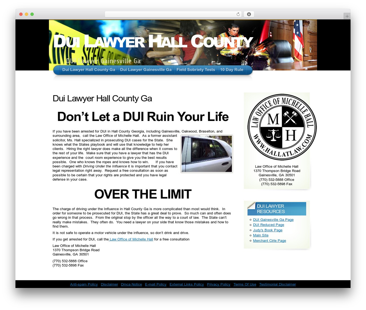 WordPress theme Arclite - duilawyerhallcounty.com