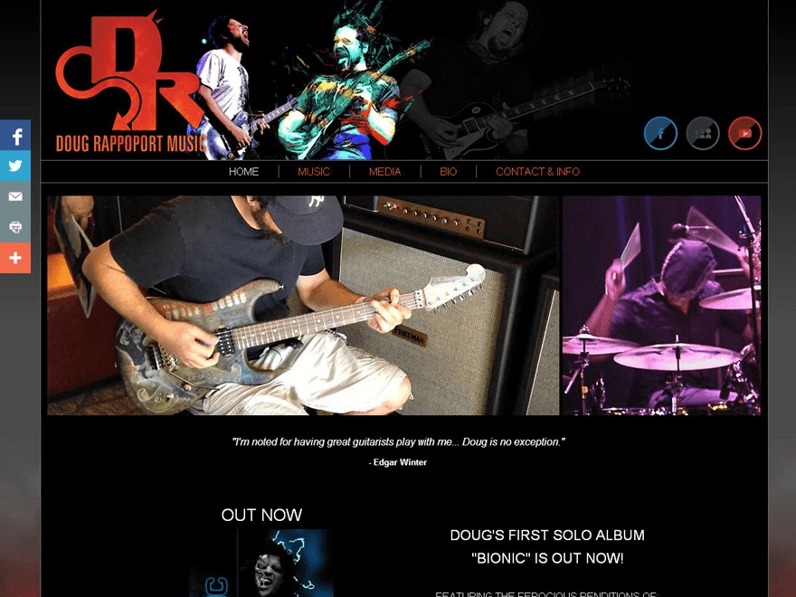 WordPress theme dougerappsmusic