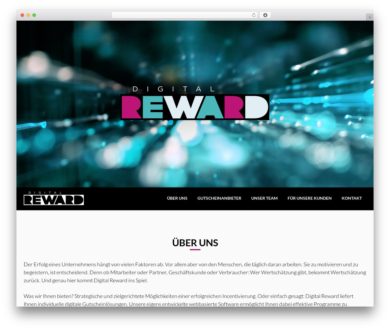 WordPress theme OneEngine - digitalreward.de