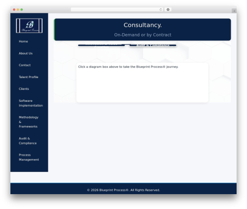 WordPress theme ConsultingWP - blueprint-process.com