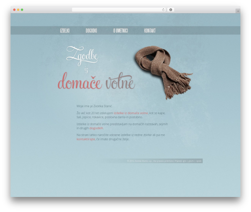 WordPress theme Domaca volna - domaca-volna.si