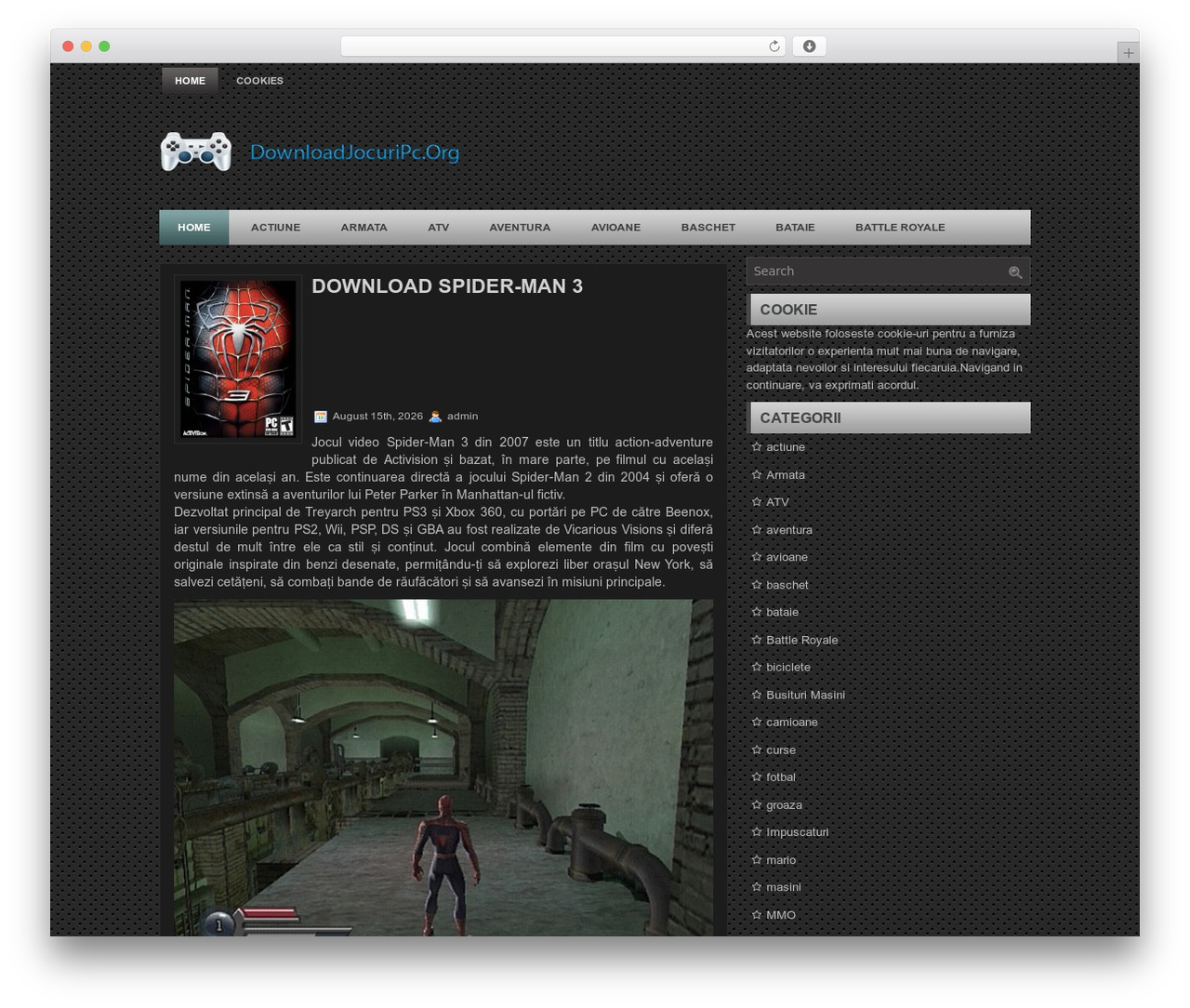 WordPress theme GamePro - downloadjocuripc.org