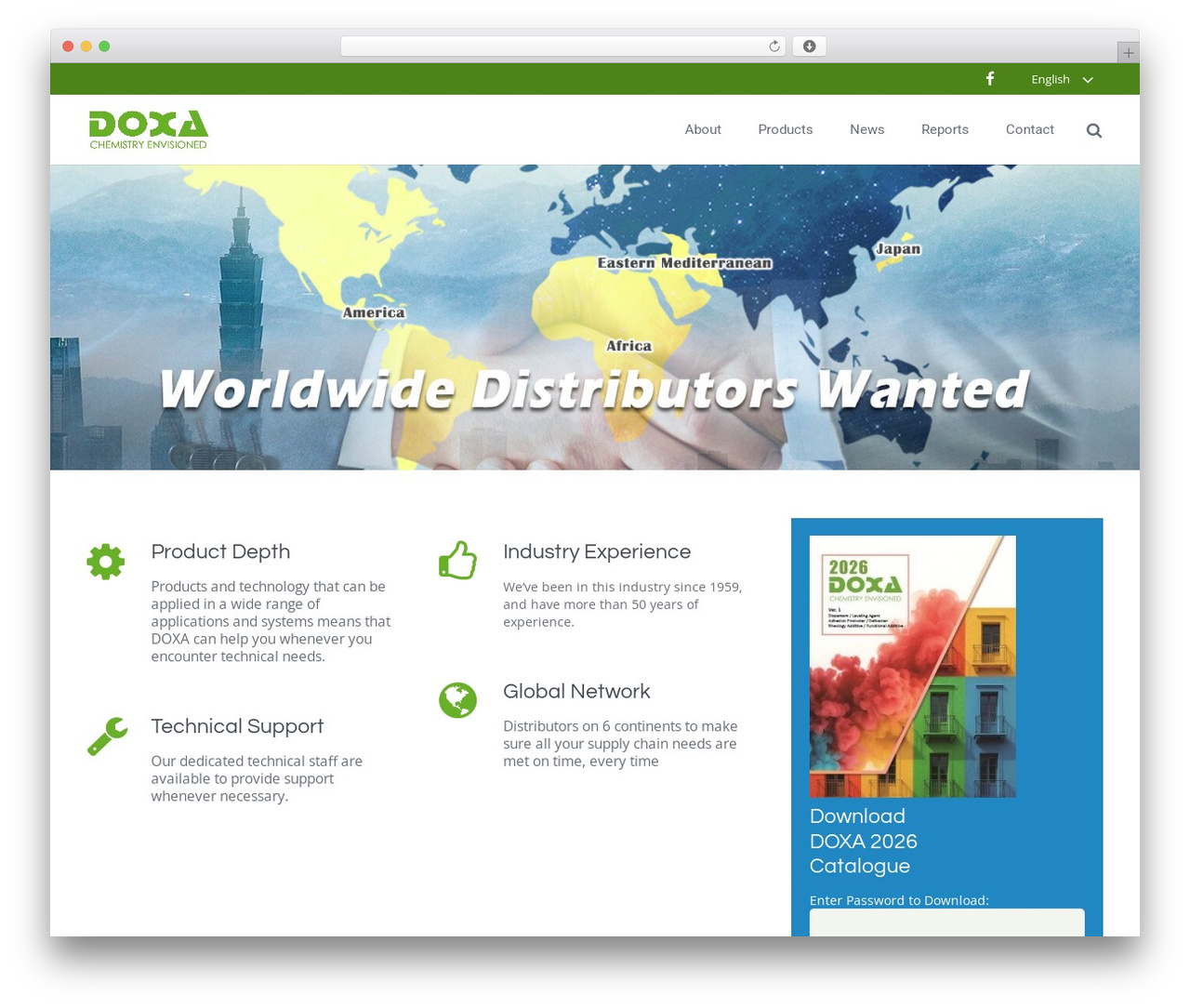 WordPress theme Impreza - doxa-chemical.com