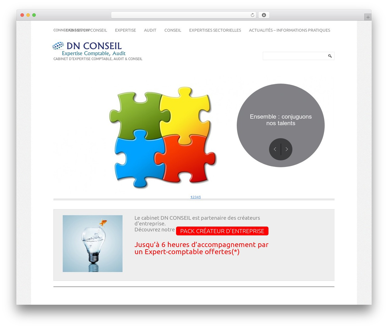 WordPress Theme Number top WordPress theme - dnconseil.fr