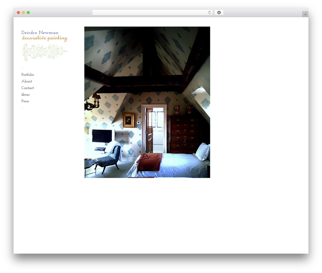 WordPress theme Touchfolio - deirdrenewman.com
