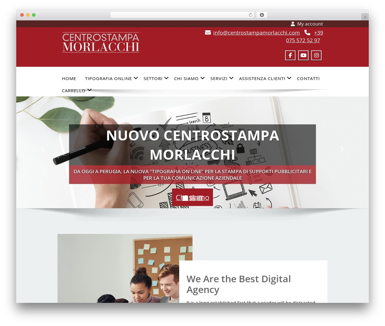 WordPress website theme Enigma - centrostampamorlacchi.com