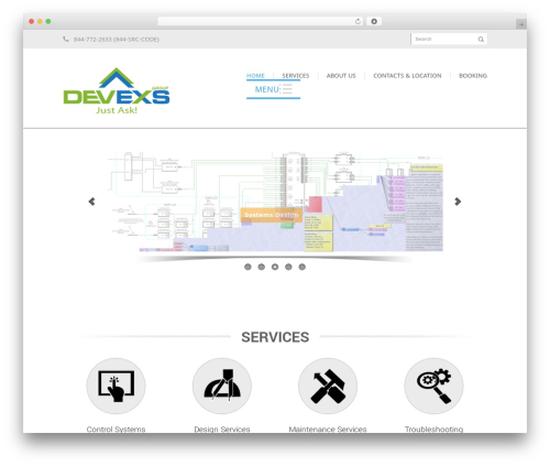 WordPress website theme Kage - devexs.com