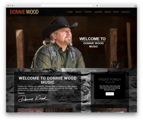 Wolf widgets pack WordPress plugin - donniewoodmusic.com
